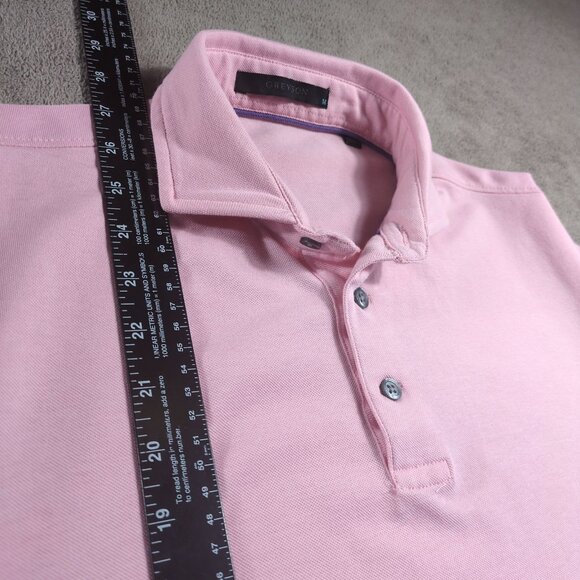 Greyson Pink Performance Polo Shirt Men’s Medium brrr° Cooling Tech Golf Preppy - Picture 4 of 9